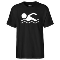Herren T-Shirt Schwimmen Silhouette Größe S-3XL
