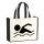 Jutetasche Schwimmen Silhouette 21 Liter Black