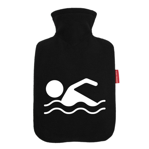 Wärmflasche Schwimmen Silhouette