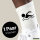 Socken Schwimmen Silhouette Größe 37/46 White Motiv Tennissocken