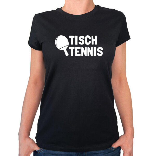 Damen T-Shirt Tischtennis Tischtennisschläger Größe XS-XXL