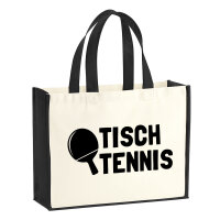 Jutetasche Tischtennis Tischtennisschläger 21 Liter Black