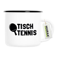 Emaille Tasse Tischtennis Tischtennisschläger 300ml...