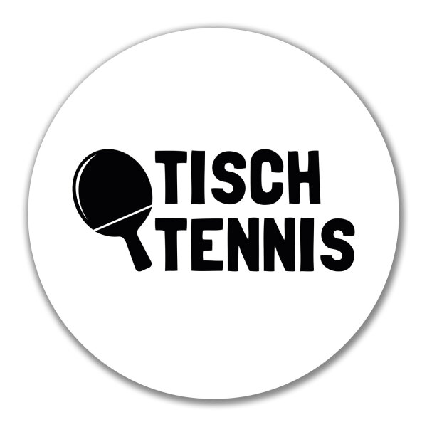 Aufkleber Tischtennis Tischtennisschläger 10cm Sticker