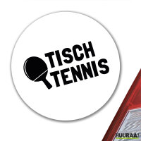 Aufkleber Tischtennis Tischtennisschläger 10cm Sticker