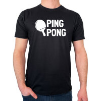 Herren T-Shirt Ping Pong Tischtennis Größe S-3XL