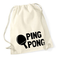 Turnbeutel Ping Pong Tischtennis 12 Liter