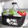 Einkaufskorb faltbar Ping Pong Tischtennis 20 Liter Tragekorb Black