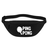 Bauchtasche Ping Pong Tischtennis 2,5 Liter Black Crossbody Bag