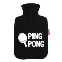 Wärmflasche Ping Pong Tischtennis
