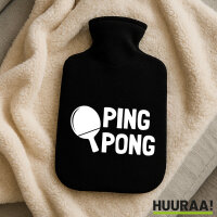 Wärmflasche Ping Pong Tischtennis