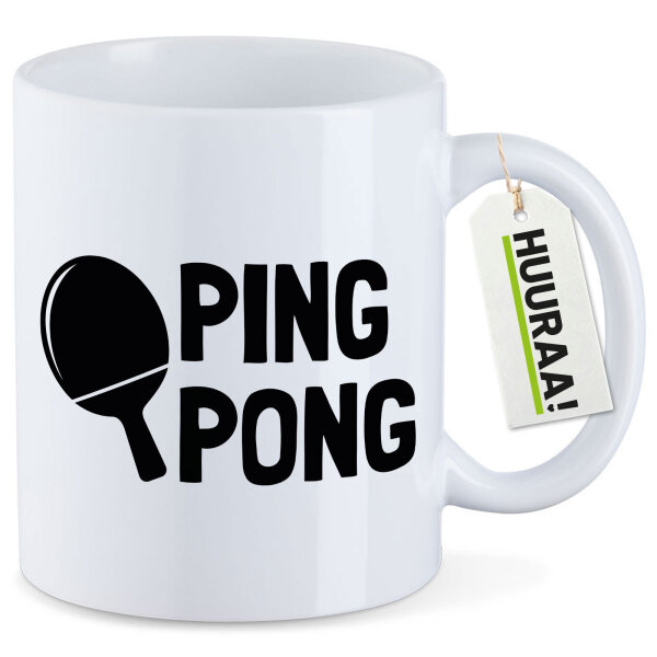 Kaffeetasse Ping Pong Tischtennis 330ml