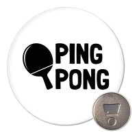 Magnet Ping Pong Tischtennis 59mm Kühlschrankmagnet...