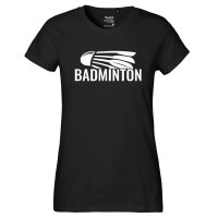 Damen T-Shirt Badminton Federball Größe XS-XXL