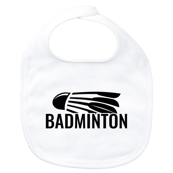Baby Lätzchen Badminton Federball Klettverschluss