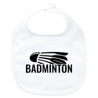 Baby Lätzchen Badminton Federball Klettverschluss