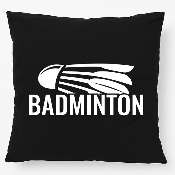 Kissen Badminton Federball 40x40cm