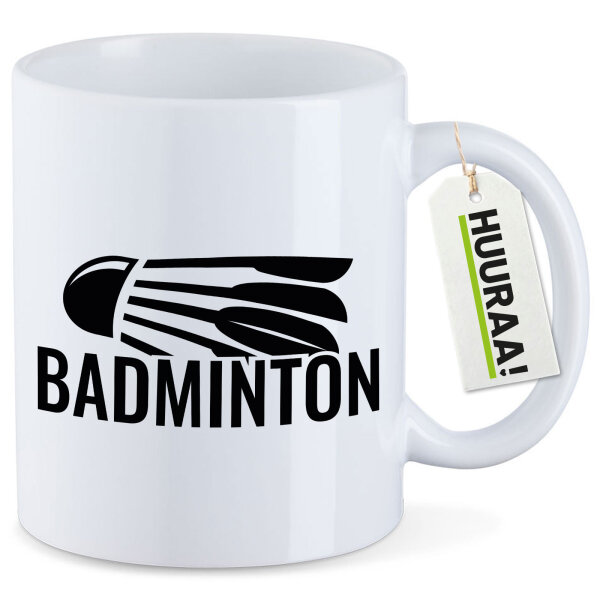Kaffeetasse Badminton Federball 330ml