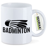Kaffeetasse Badminton Federball 330ml