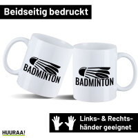Kaffeetasse Badminton Federball 330ml