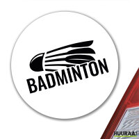 Aufkleber Badminton Federball 10cm Sticker