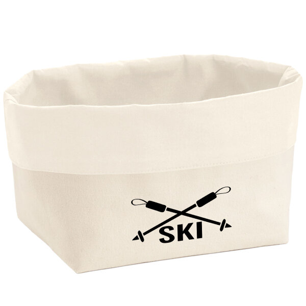Organizer Ski Schriftzug Aufbewahrungskorb