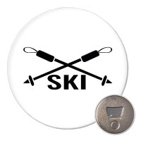 Magnet Ski Schriftzug 59mm Kühlschrankmagnet...