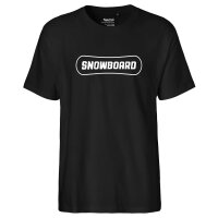 Herren T-Shirt Snowbord Schriftzug Größe S-3XL