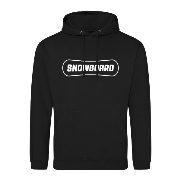 Unisex Hoodie Snowbord Schriftzug Größe S-3XL