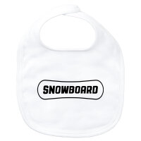 Baby Lätzchen Snowbord Schriftzug
