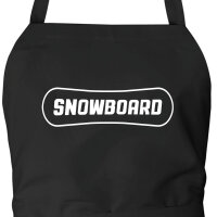 Schürze Snowbord Schriftzug