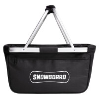 Einkaufskorb faltbar Snowbord Schriftzug 20 Liter...