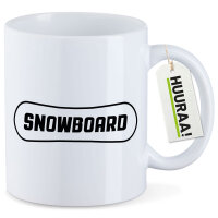 Kaffeetasse Snowbord Schriftzug 330ml