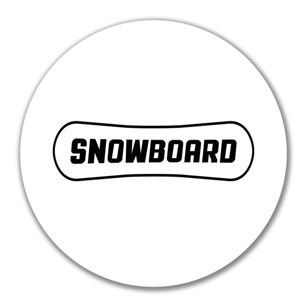 Aufkleber Snowbord Schriftzug 10cm Sticker