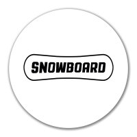 Aufkleber Snowbord Schriftzug 10cm Sticker