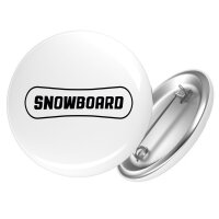 Button Snowbord Schriftzug