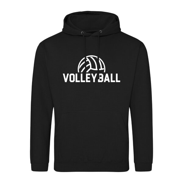 Unisex Hoodie Volleyball Schriftzug Größe S-3XL