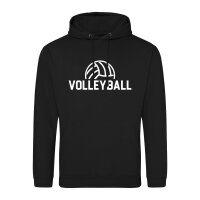 Unisex Hoodie Volleyball Schriftzug Größe S-3XL