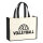Jutetasche Volleyball Schriftzug 21 Liter Black
