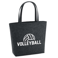 Filzshopper Volleyball Schriftzug 22 Liter Filztasche