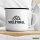Emaille Tasse Volleyball Schriftzug 300ml Vintage Emaille Becher