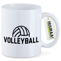 Kaffeetasse Volleyball Schriftzug 330ml