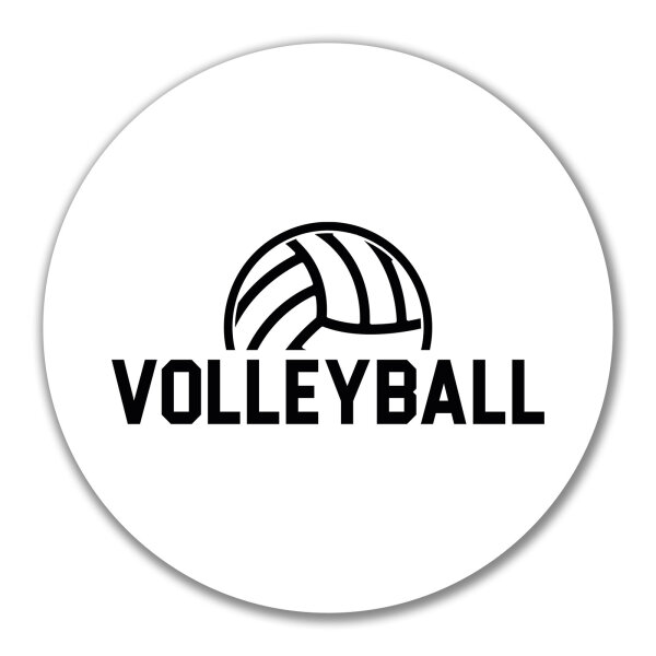 Aufkleber Volleyball Schriftzug 10cm Sticker