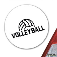 Aufkleber Volleyball Schriftzug 10cm Sticker