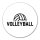 Aufkleber Volleyball Schriftzug 10cm Sticker