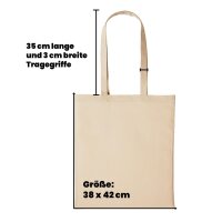 Baumwollbeutel Hip-Hop Natural 10 Liter