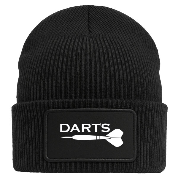 Beanie Darts Dartpfeil Black Mütze