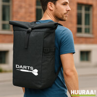 Kurierrucksack Darts Dartpfeil 30-44 Liter Black Melange