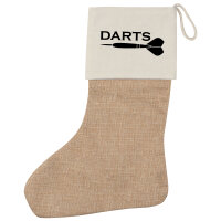 Weihnachtsstrumpf Darts Dartpfeil Beige
