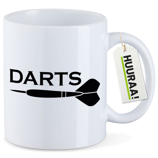 Kaffeetasse Darts Dartpfeil 330ml